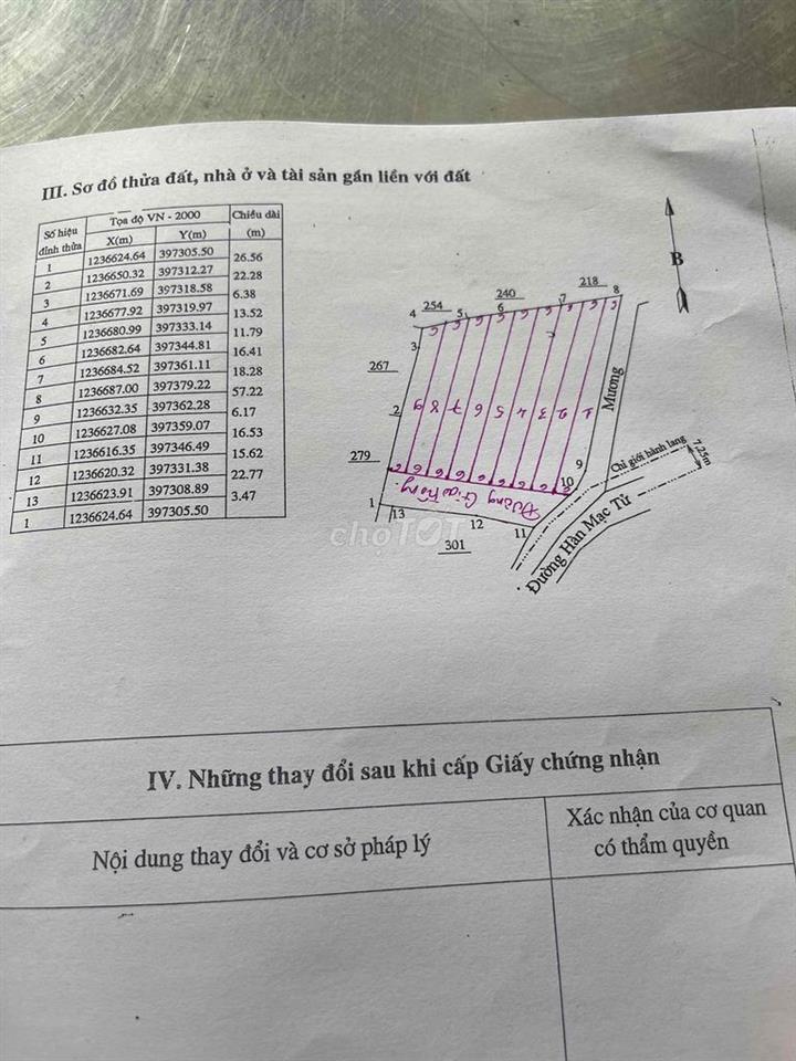 đất bên hông công viên võ xu 3xào5