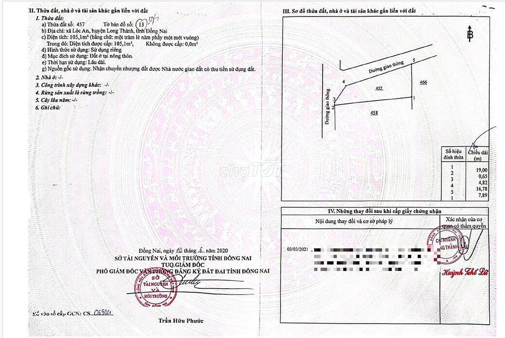 Bán đất ở sát đường DT769