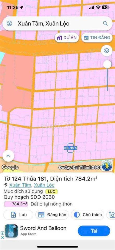 E cần BÁN Đất Xuân tâm Xuân Hưng nay thuộc Xuân hòa