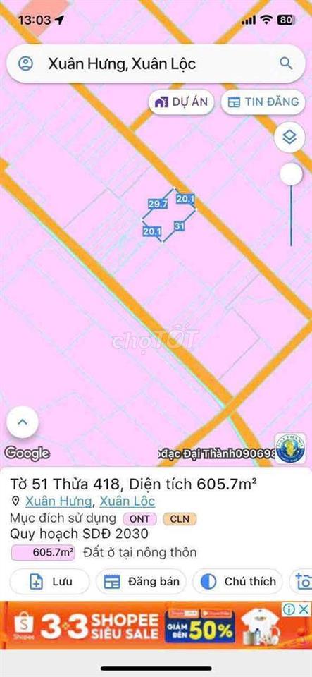E cần BÁN Đất Xuân tâm Xuân Hưng nay thuộc Xuân hòa
