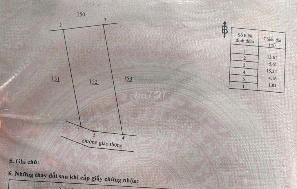 Chính chủ bán đất Hương Lộ 9 ngang 5.6M