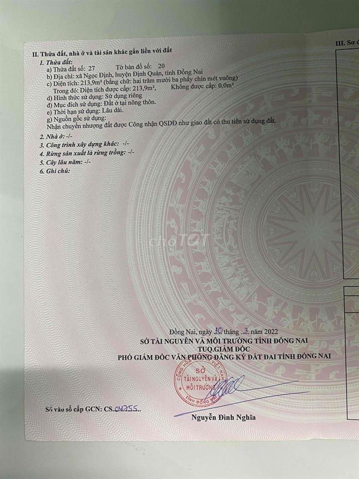 đất mặt tiền nhà thờ Ngọc Thanh