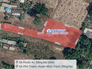 BÁN ĐẤT 2.754m² – 300m² THỔ CƯ – NỞ HẬU  – MẶT TIỀN ĐƯỜNG – NHƠN TRẠCH