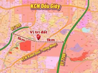 BÁN NHANH LÔ ĐẤT ĐỐI DIỆN KCN XUÂN QUẾ - SÔNG NHẠN, Giá Rẻ