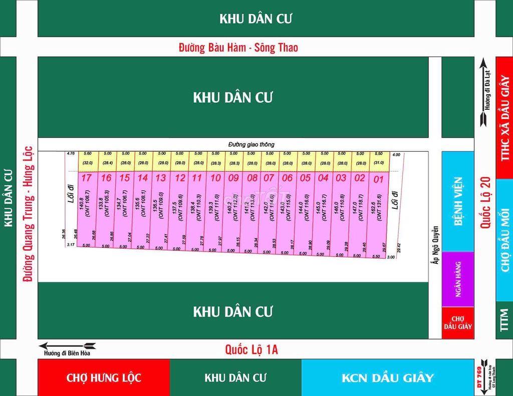 CHỈ 599tr - CC CẦN BÁN ĐẤT SỔ SẴN NGAY CHỢ DẦU GIÂY GIÁ RẺ