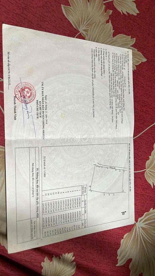 Đất gia đình cần bán, 103m mặt tiền đường nhựa - full hồng