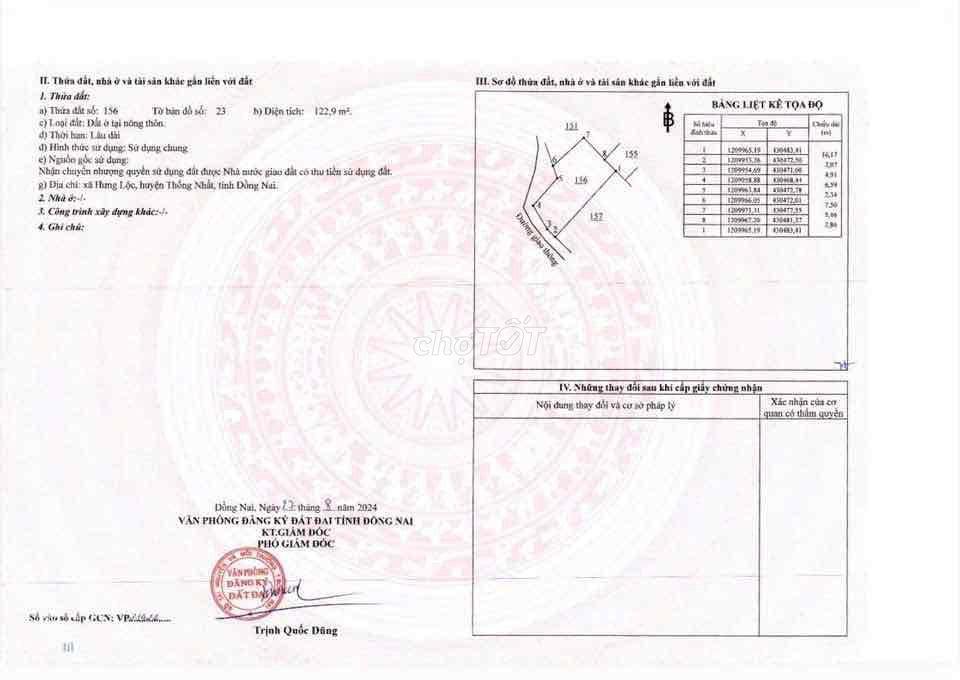 Đất nền giá rẻ tại phường Dầu Giây, TP. Đồng Nai.