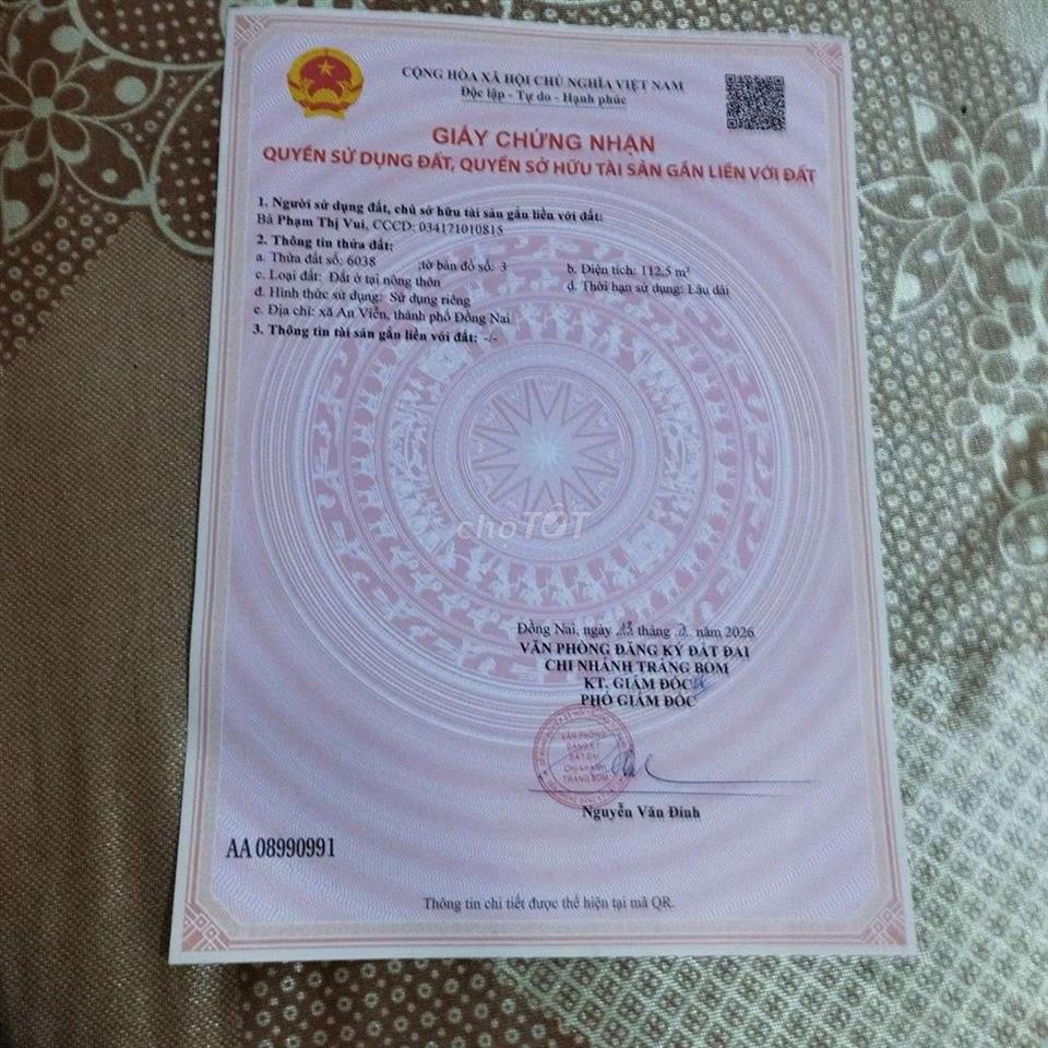 bán 2 lô đất thổ cư liên kề đat 2 mặt tiền đườg đầu đuôi chính chủ ban