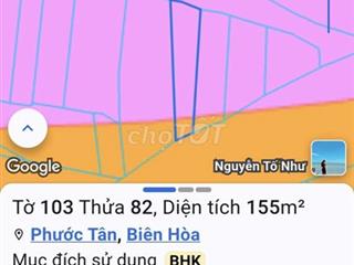 Đất 2 mặt tiền sổ riêng Đường Nam Cao phường Phước  Tân tp Đồng Nai 