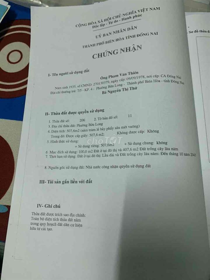 Cần bán gấp căn nhà và 10 phòng trọ