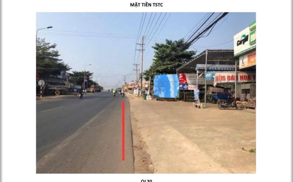 BÁN LÔ ĐẤT 3152.8M2 (25MX135M) Mt QUỐC LỘ 20 XÃ ĐỊNH QUÁN, TP ĐỒNG NAI