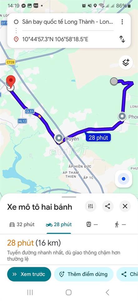 Chính chủ bán đất thổ cư 111,6m² xã Long Thành Đồng Nai giá 2,2 tỷ
