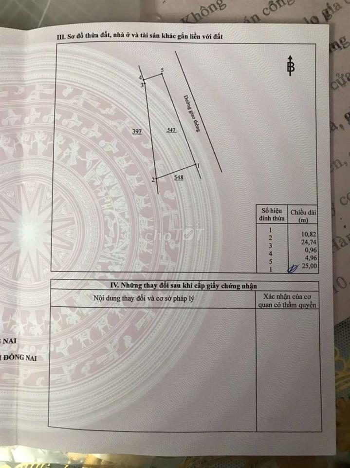 bán 196.4m đất thổ cư cư khu công nghiệp tầm  phướcngay chủ 