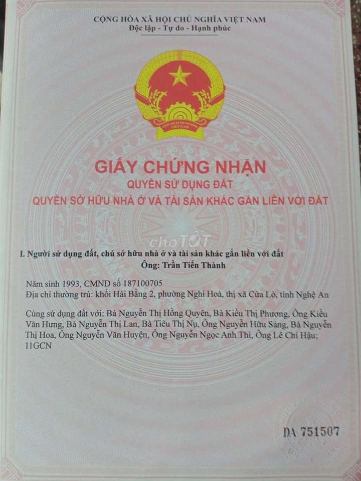 Cần bán miếng đất sổ ĐSH 217m2 xã Long phước, lòng thành
