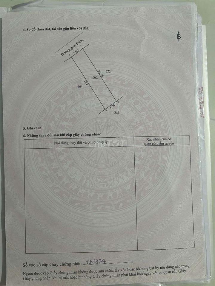 1 LÔ THỔ CƯ KHU DÂN CƯ NGAY GẦN CHỢ AN BÌNH