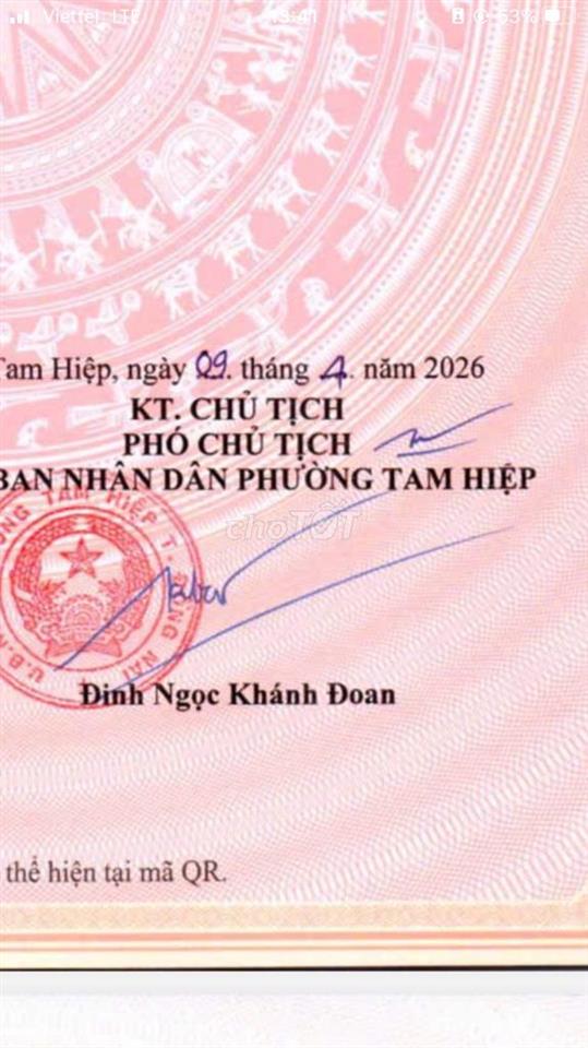Bán đất mặt tiền trung tâm biên hoà