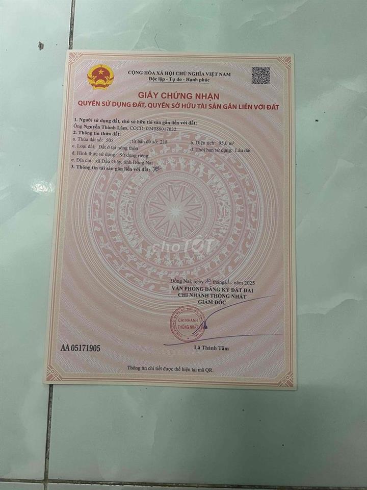 đất nền dầu giây