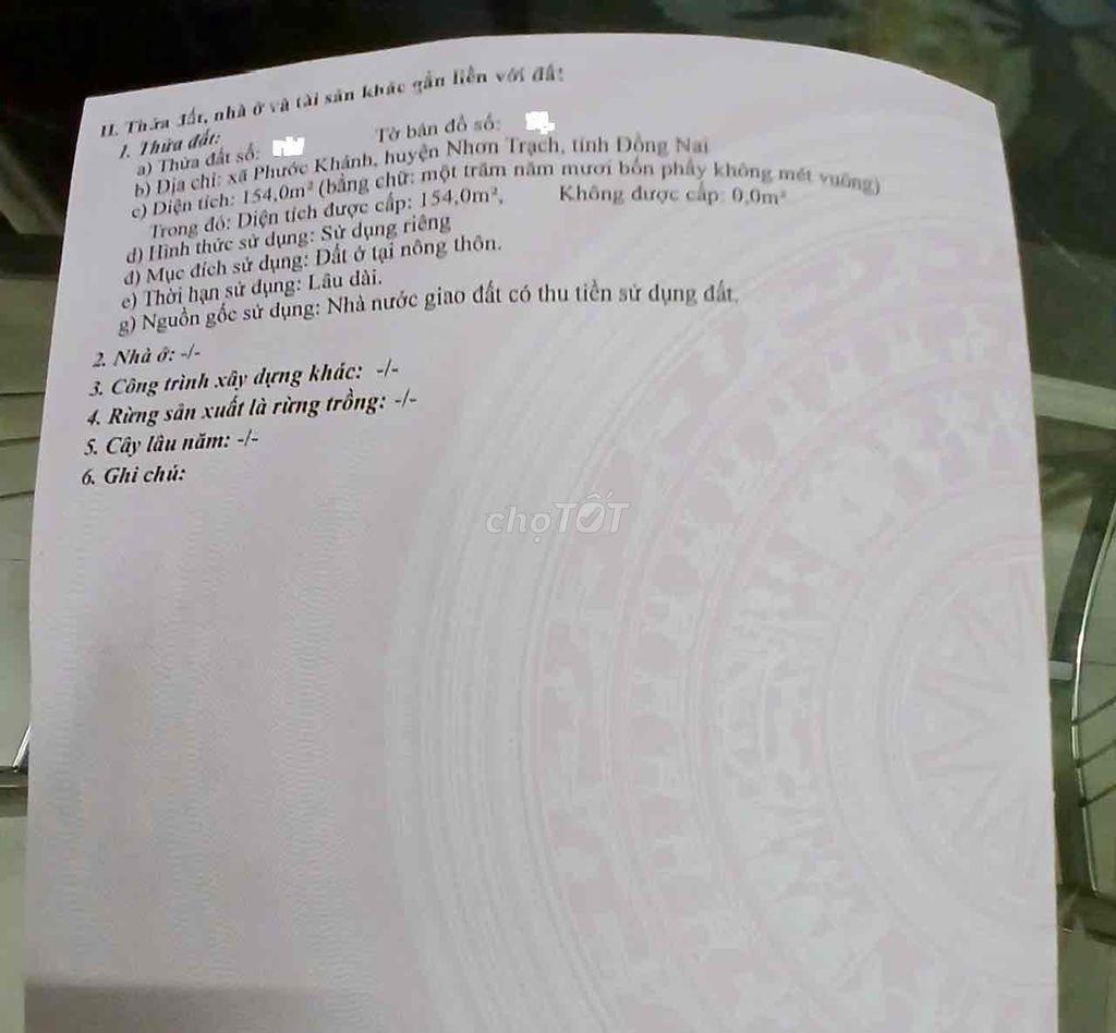 bán đất thổ cư chính chủ