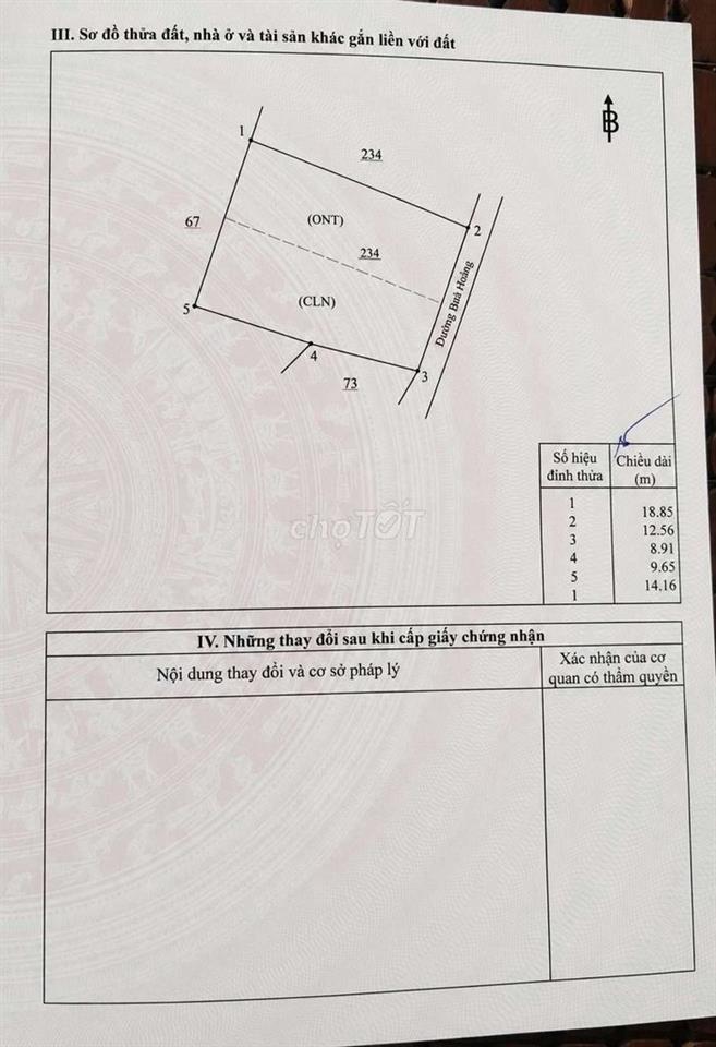 Đất Cách vòng xoay bến cam 1km hướng đi phú hội