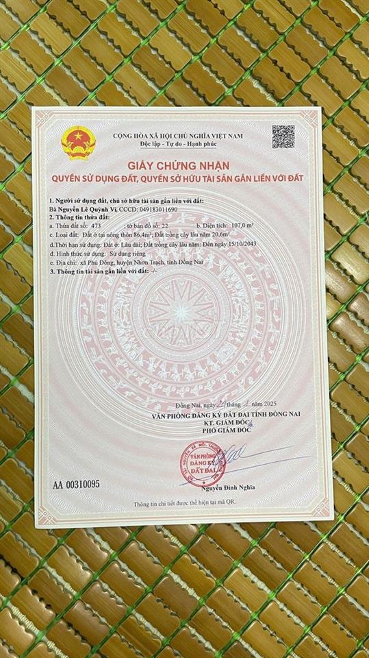 bán đất thổ cư xã phú đông , nhơn trạch