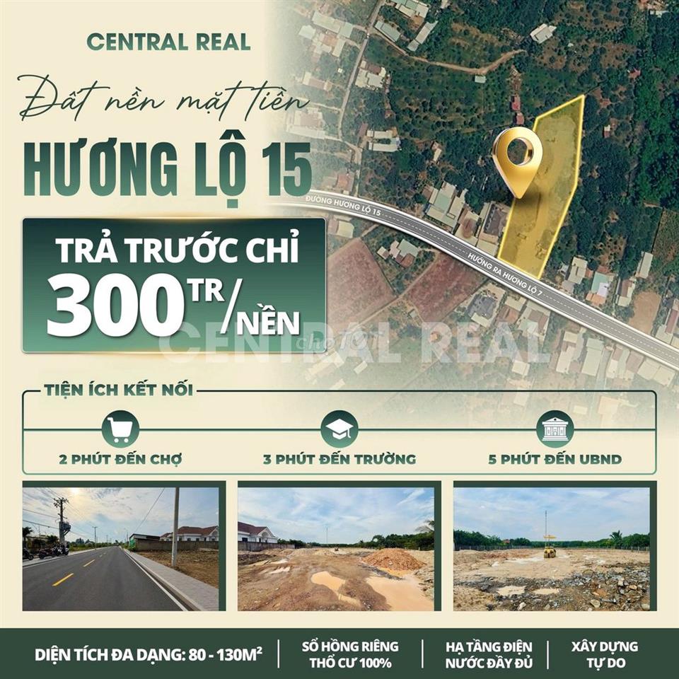 📢 Đất Mặt Tiền  đường Hương Lộ 15 siêu HOT tại Phường Tân Triều