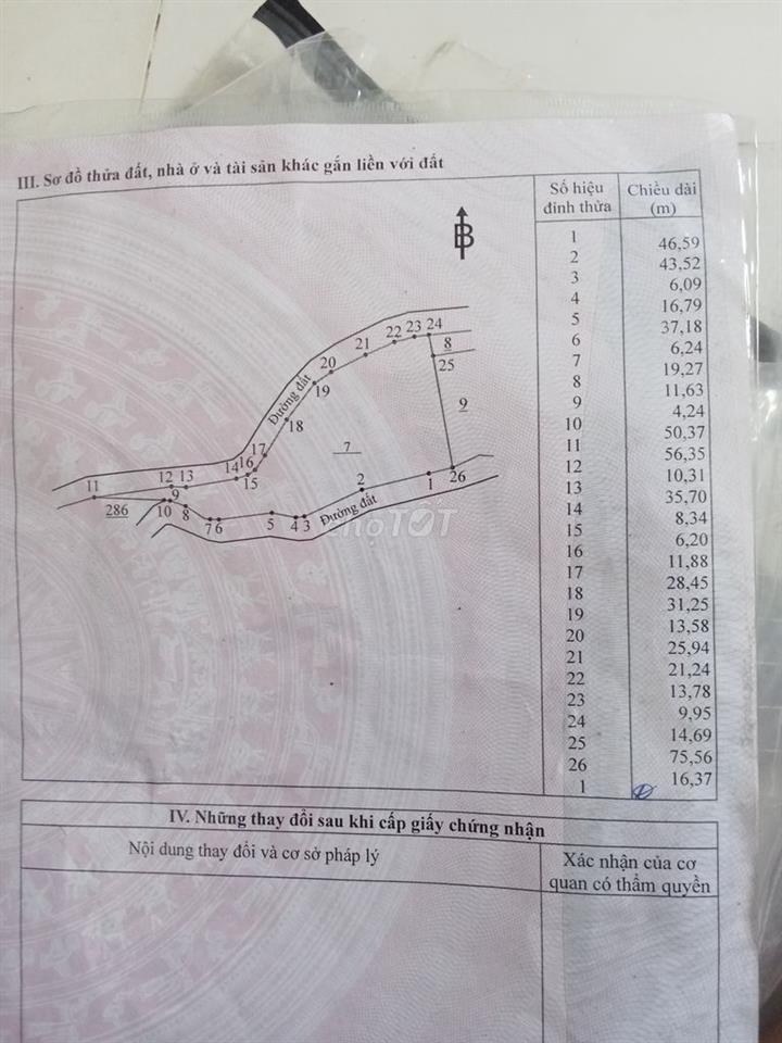 Đất Trồng Cây Lâu Năm, 1 Phần THỔ CƯ 