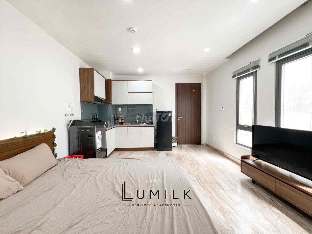 🎀 Căn hộ Studio nhiều cửa sổ có máy giặt riêng