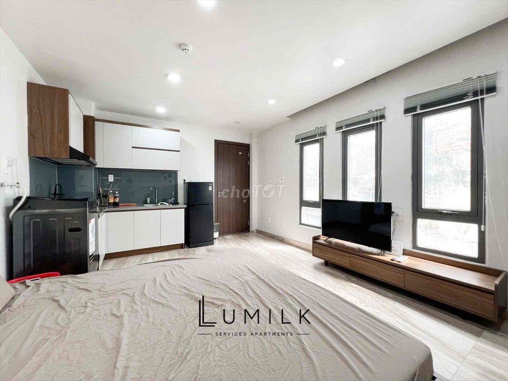 🎀 Căn hộ Studio nhiều cửa sổ có máy giặt riêng