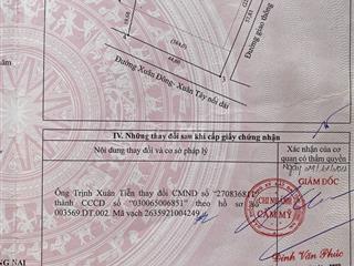 Bán Đất Lô Góc Ngã Tư 2 Mặt Tiền Đường Xuân Đông, Cẩm Mỹ