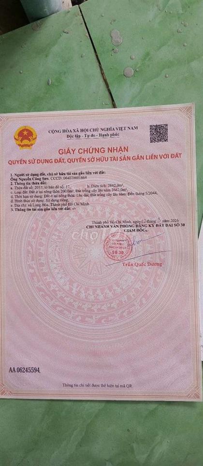 cho thuê đất lâu dài