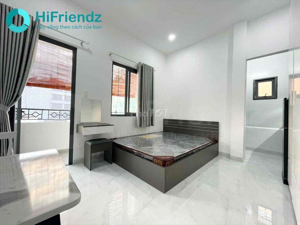 studio ban công tách bếp full nội thất máy giặt riêng