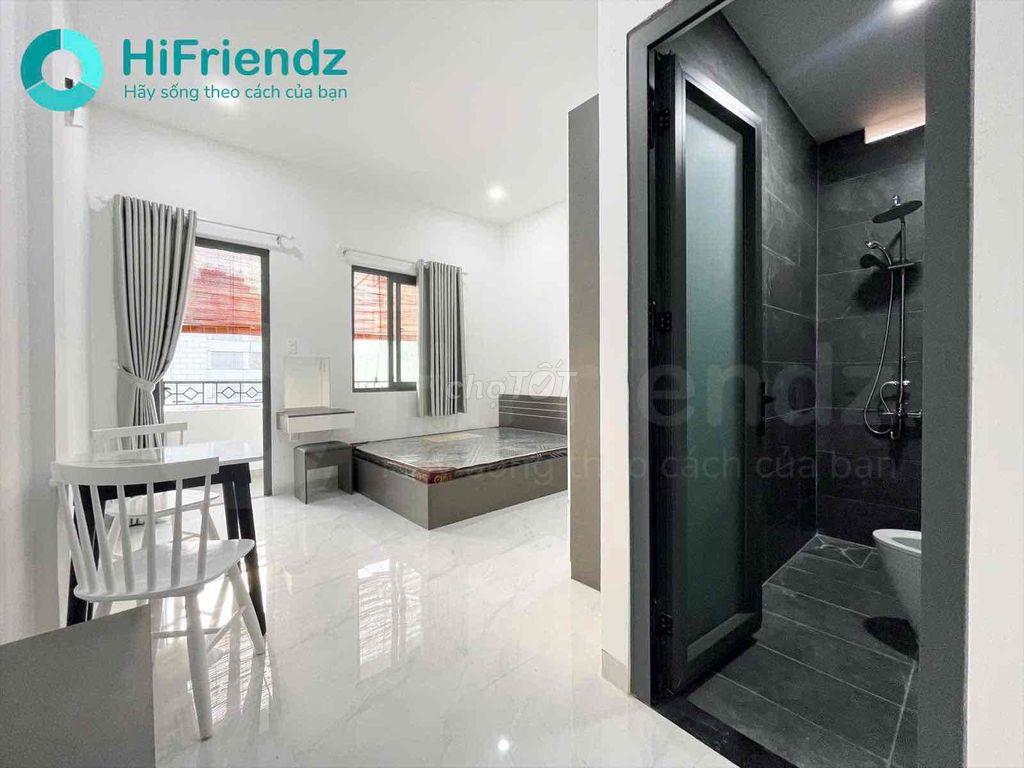 studio ban công tách bếp full nội thất máy giặt riêng