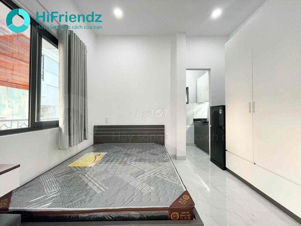 studio ban công tách bếp full nội thất máy giặt riêng