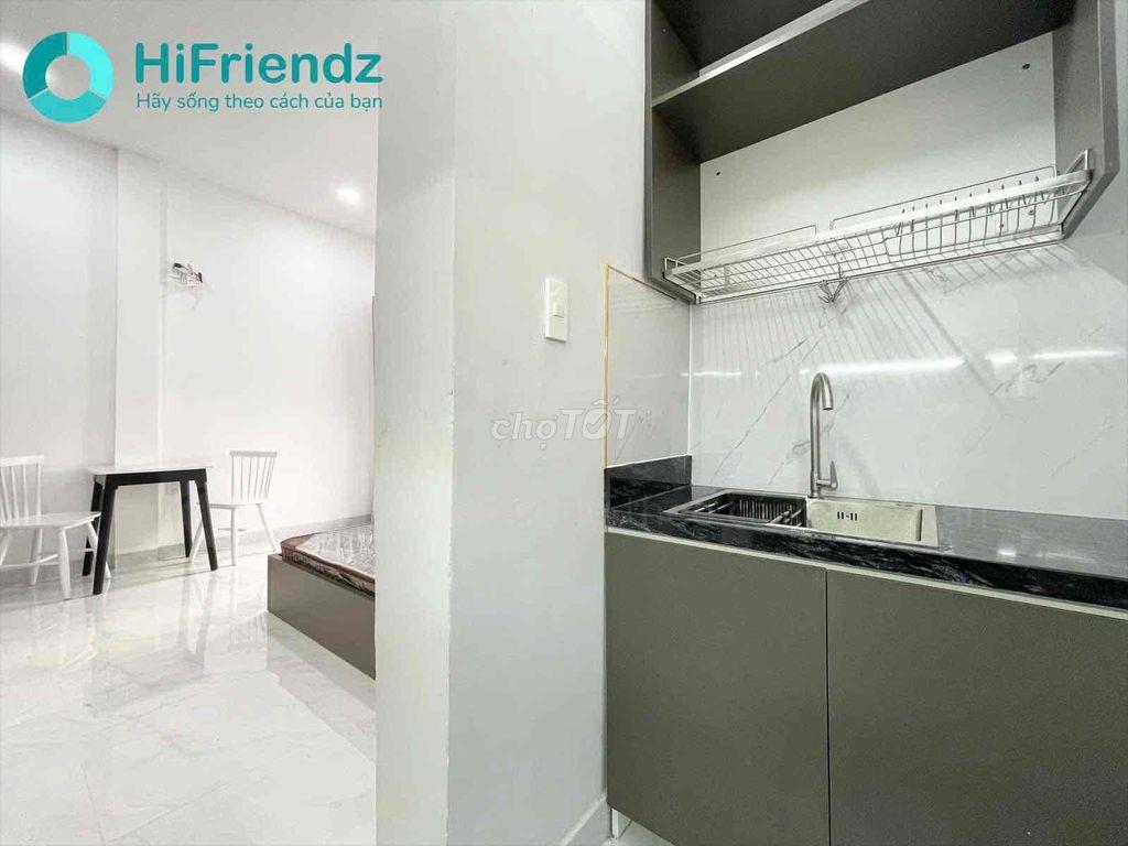 studio ban công tách bếp full nội thất máy giặt riêng
