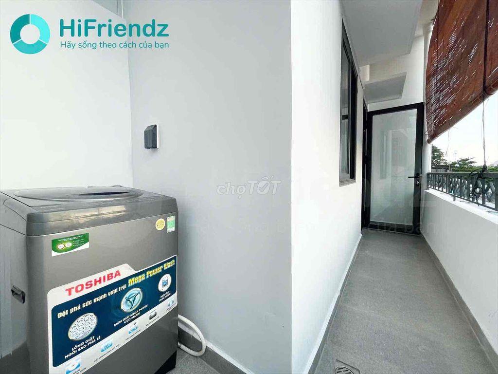 studio ban công tách bếp full nội thất máy giặt riêng