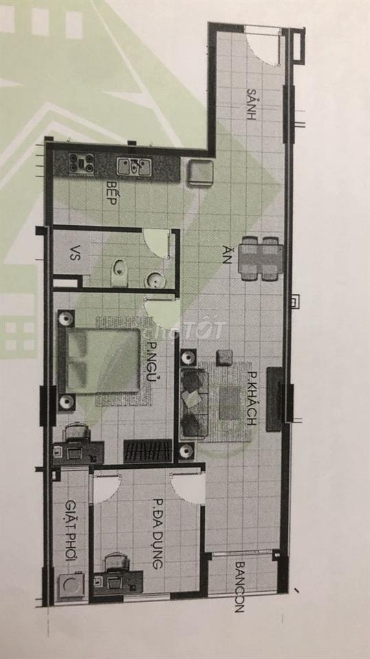 Cho thuê căn hộ Khang Gia Quận 8, DT : 67 m2, 2PN, 7.5 tr/th