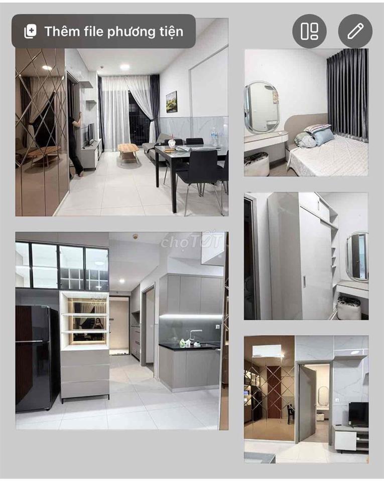 Đầy đủ nội thất thiết kế cho thuê 2PN & Ở liền được. LH Hương