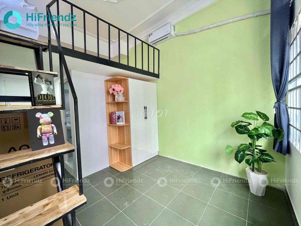 Cho thuê phòng gần ĐH Y Dược, ĐH Kinh tế cửa sổ lớn gác cao 2m