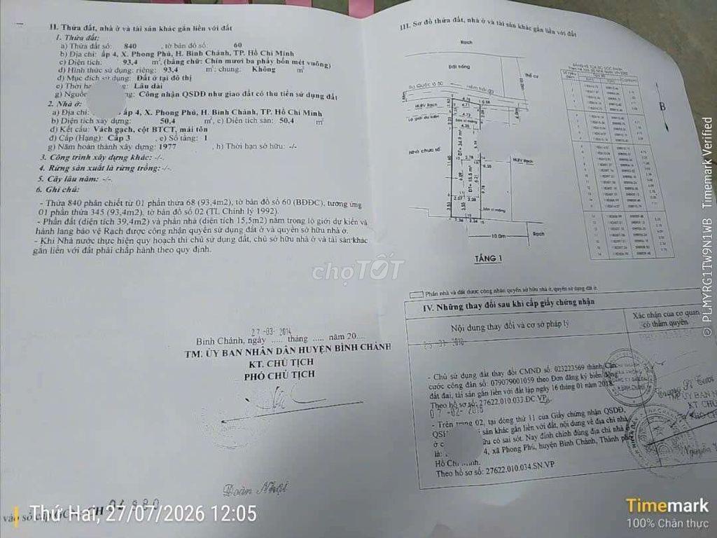 bán nhà sổ hồng riêng gần chợ phú lạc ql50