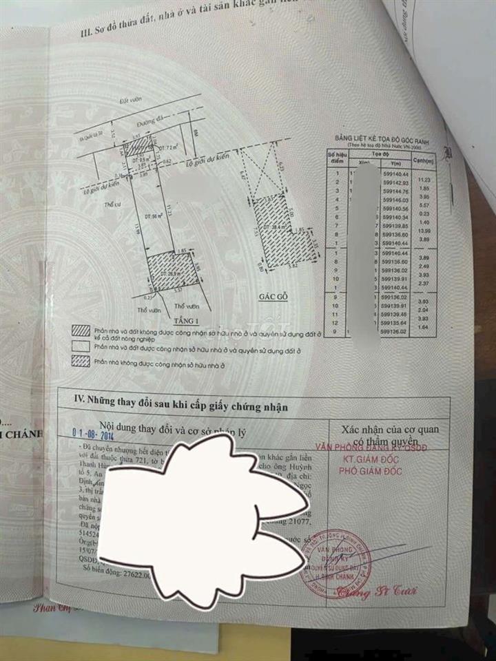 bán nhà sổ riêng mặt tiền hẽm xe tải xã phong phú ql50