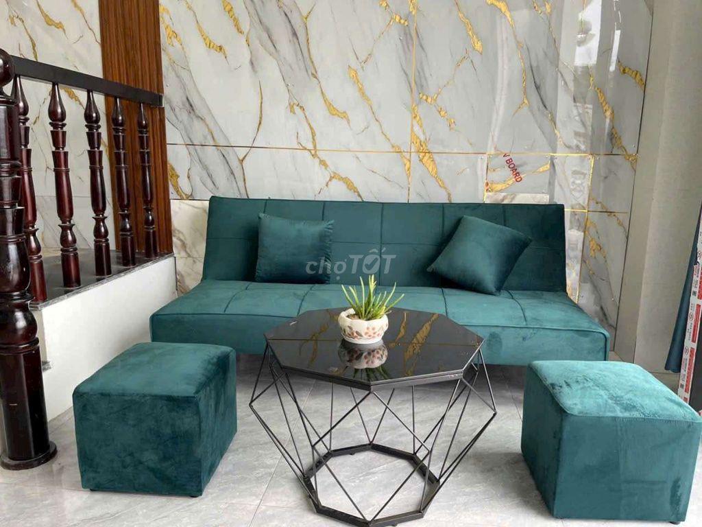 cho thuê nhà lầu mới gần cổng chào xã qui đức ql50
