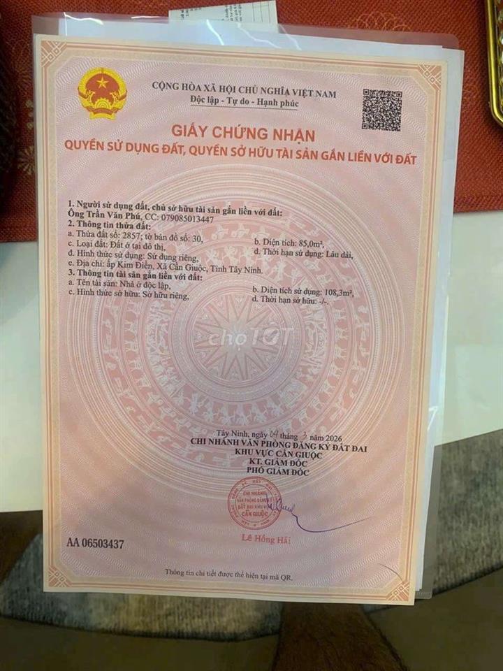 bán nhà lầu hẻm  xe hơi sổ hồng riêng xã Tân Kim Cần Giuộc 
