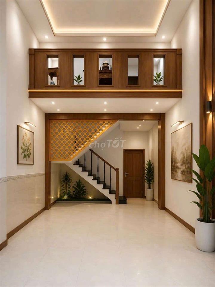 BÁN NHÀ ĐẸP GIÁ RẺ 4M X 15M 1T+  LỬNG 3PN 2W ĐƯỜNG 4M