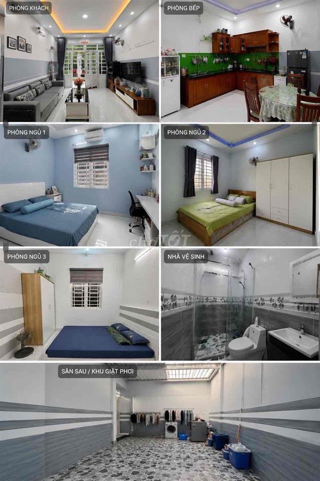 Nhà phố tân cổ điển 5x20m - 1 trệt 3 lầu - 5PN - Full nội thất - SHR