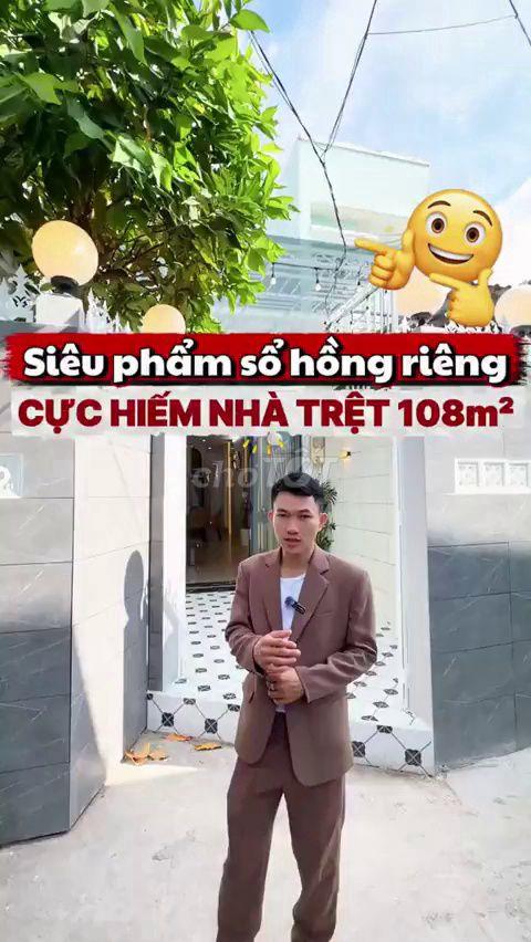Bán Nhà Trệt 108m² Sổ Hồng Riêng - Giá 9 Tỷ 600 Triệu