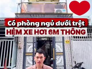 Bán Nhà Hẻm Xe Hơi 3x18m 1 Trệt 1 Lầu Sân thượng
