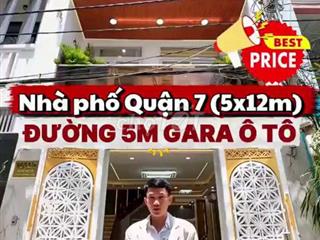 Nhà Phố Quận 7 Có Gara 5x12m - Giá 9.99 Tỷ