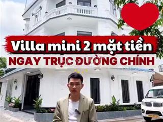 Bán Villa Mini 2 Mặt Tiền 1 Trệt 2 Lầu Sân Thượng 8.45 Tỷ