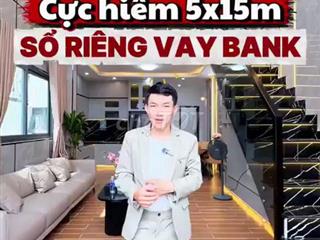 Bán Nhà Phố Hiện Đại 5x15m Sổ Riêng - Giá 4.99 Tỷ