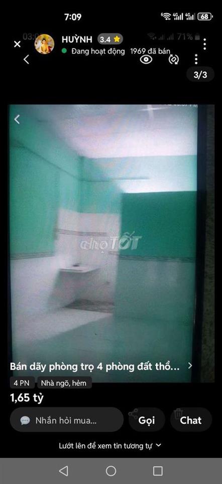 Cho thuê phòng trọ đường Vĩnh Lộc giá 1 triệu đồng tháng
